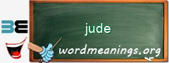 WordMeaning blackboard for jude